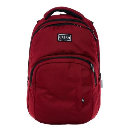 Youth backpack, 44 x 29 x 12 cm, ergonomic back, stavia "style" burgundy-4