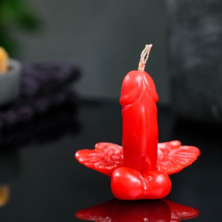 Figure candle "Favorite with wings" red 7.5cm-2