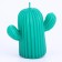 Figure candle "Cactus", 6.5 cm, green