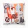 Decorative Ethel Pillow "Knight" 40x40 cm, velor, 100% p/e