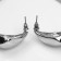 Earrings Metal "Bohemia" drop, color silver