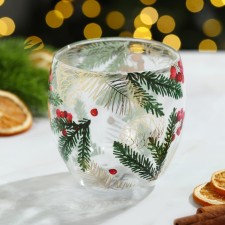A glass with double walls 