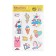 Stickers children's paper "Unicorn at a party", 14 x 21 cm