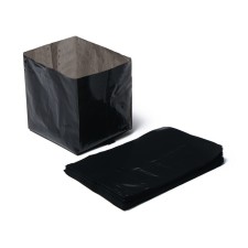 Package for seedlings, 300 ml, 13 × 7 cm, polyethylene with a thickness of 50 microns, with perforation, black, Greengo