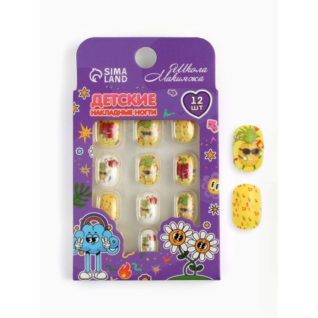Children's false nails "Anasas in the subject", 12 pcs