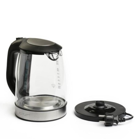 Electric kettle Scarlett SC-EK27G19, glass, 2.2 l, 1850-2200 W, backlight, black-1