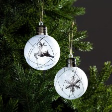 A set of Christmas balls 