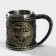 Stainless steel mug "Hate", 400 ml, silver color