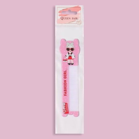 Comb “fashion”, with a pen, curly, 14.7 × 3.7, multi -colored-3