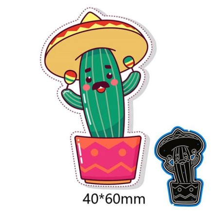 Cactus Cactus Mexican steel knife 6x4 cm-2