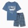 Male pajamas (T-shirt/shorts), gray-blue color, size 48