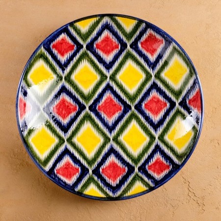 Set of Tea Rishtan Ceramics "Atlas No. 1", 9 items (kettle 1l, Piala 0.3l), mix-9
