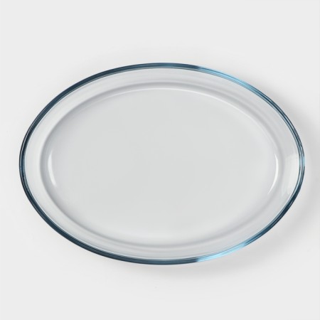Oval glass form for microwave borcam, without cover-6
