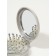 Comb massage Folding Circle marble d7/7.5*7*2.5cm plastic gray bag QF