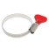 Clamp with the "lamb" Zein English, diameter 32-50 mm, width 9 mm, stainless steel