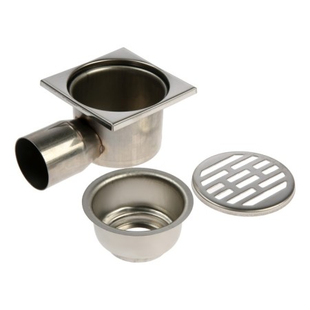 Zein English, 100x100 mm, horizontal, d = 50 mm, corner production, stainless steel-5