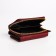 Women's wallet on the button, burgundy color