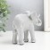 Souvenir Polystone "Silver Elephant, Pattern" 12x5x10 cm