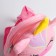 Baby plush backpack for the girl "Magic Unicorn", 18x18 cm
