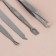 Manicure set, 7 items, in case, brown color