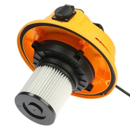 Denzel LVC20 construction vacuum cleaner, 1400 watts, 20 l, 3 m hose, carcinchronization socket-4
