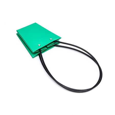 Bag for flowers green moisture-resistant, 12x12-8x8-12.5 cm-2