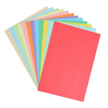 Colored paper A4, 12 sheets, 12 Calligrata colors tinted in the mass, 80 g/m²-1