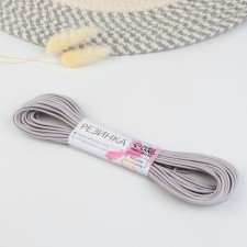 Hat elastic band, 2 mm, 9 ± 0.5 m, 2 segments, gray color