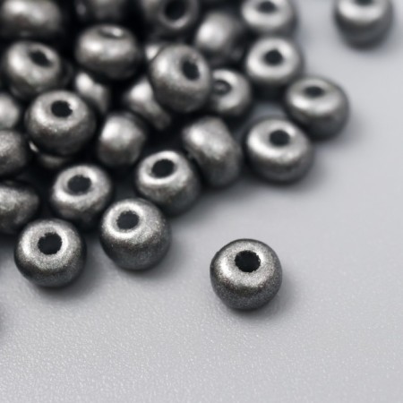 Glass beads 6/0 "metallic. Marengo" 10 g