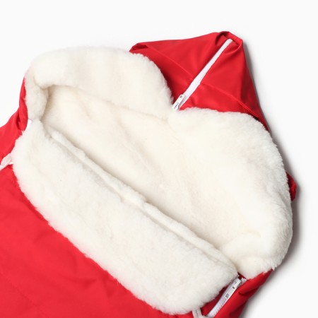 Envelope on fur, red color, size 90x45cm-1
