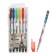 A set of gel pens, 6 colors, metallic, with sparkles, in a blister