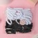 Hair elastic band "Mahrushka" (set 48 pcs) 5.5 cm, black white