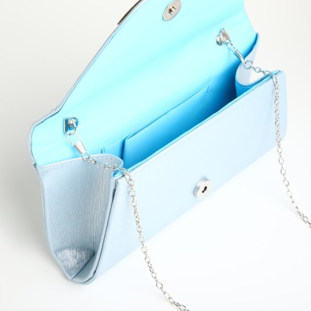 Women's bag on magnet, blue color-4
