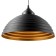 Lamp Bayerlux "Dome" 1x40W E27 black and gold 40x40x22-122 cm
