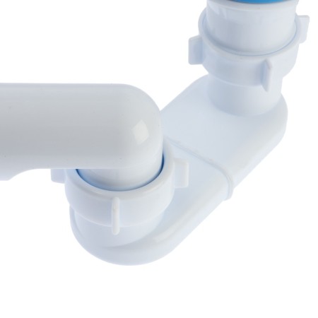 Siphon for shower pallet "Ani Plast" E015, 1 1/2, flat, with a corrugated triber 40 x 50 mm-4
