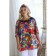 Female blouse, size 48, red color
