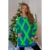 Female jumper, size 42-48, blue, green color