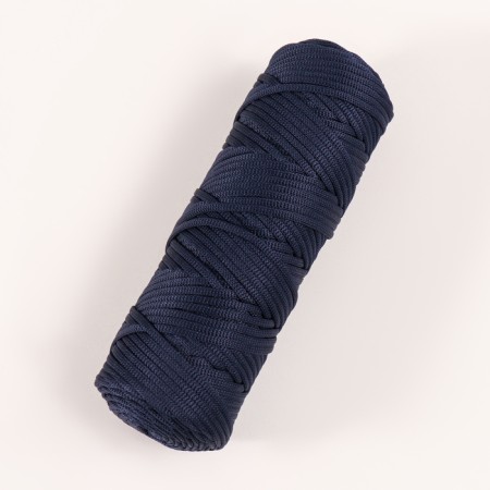 Knitting cord "Classic" 100% polyester 3mm 100m (205 blue)-1