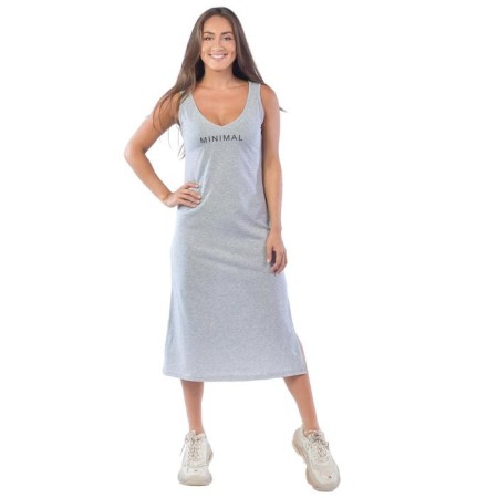 Women's dress, size 48, light-gray color