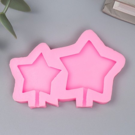 Mold Silicon "Two Stars" 2 items 7.5x5x1 cm