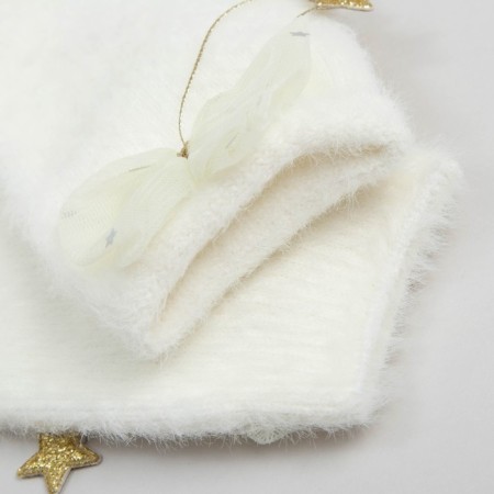 Tensor Minaku socks with bow, white color, size 36-39 (23-25 ​​cm)-2