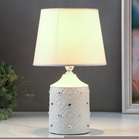 HELP lamp 16734/1wt E14 40W White H.32cm Risalux-1