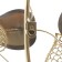 Decor Wall metal "Victor with leaves" gold with black 44x99 cm