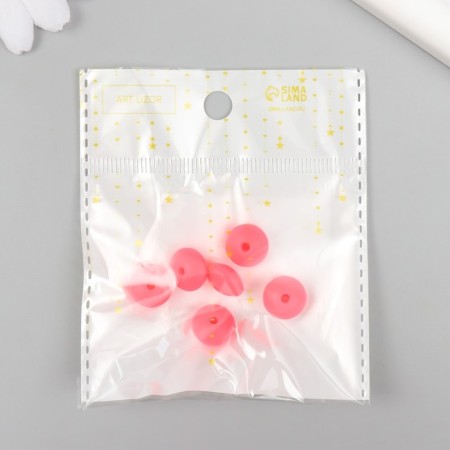 Busina silicone "flattened" coral d = 1.2 cm-2