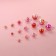 Assorted pursuit beads “Tenderness”, D = 4 /5 / 6/8/10 mm, color pink spectrum
