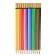 Pencils 12 colors Koh-I-Noor 2112, corrugated surface, cardboard packaging, euro suspension