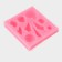 Mold "shells", silicone, 7.7 × 7 × 1.5 cm, color mix