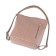 Women's backpack, artificial leather, pink 25x13x34 cm