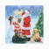 Set Ethel "Christmas Evening": a tablecloth 110x150 cm, with VGMO, Salf. 40x40 cm - 4 pcs.