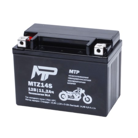 Battery MTP MTZ14S, 12V, SLA, Direct, 170 A, 150 x 86 x 110 mm